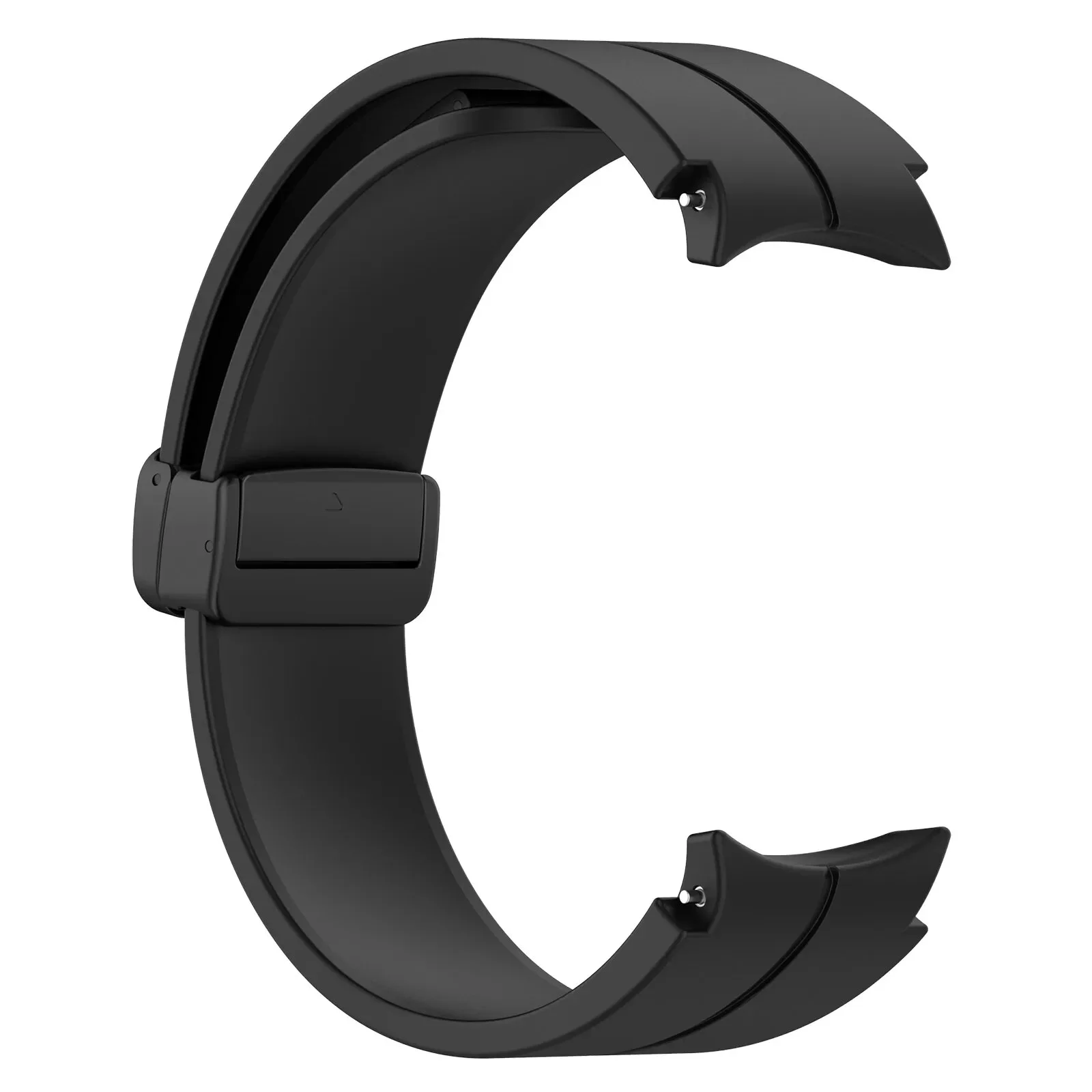 Силиконовый ремешок Cls-black для Samsung Galaxy Watch 4 / 4 Classic / 5 / 5 Pro / 6 / 6 Classic / 7 / FE - черный