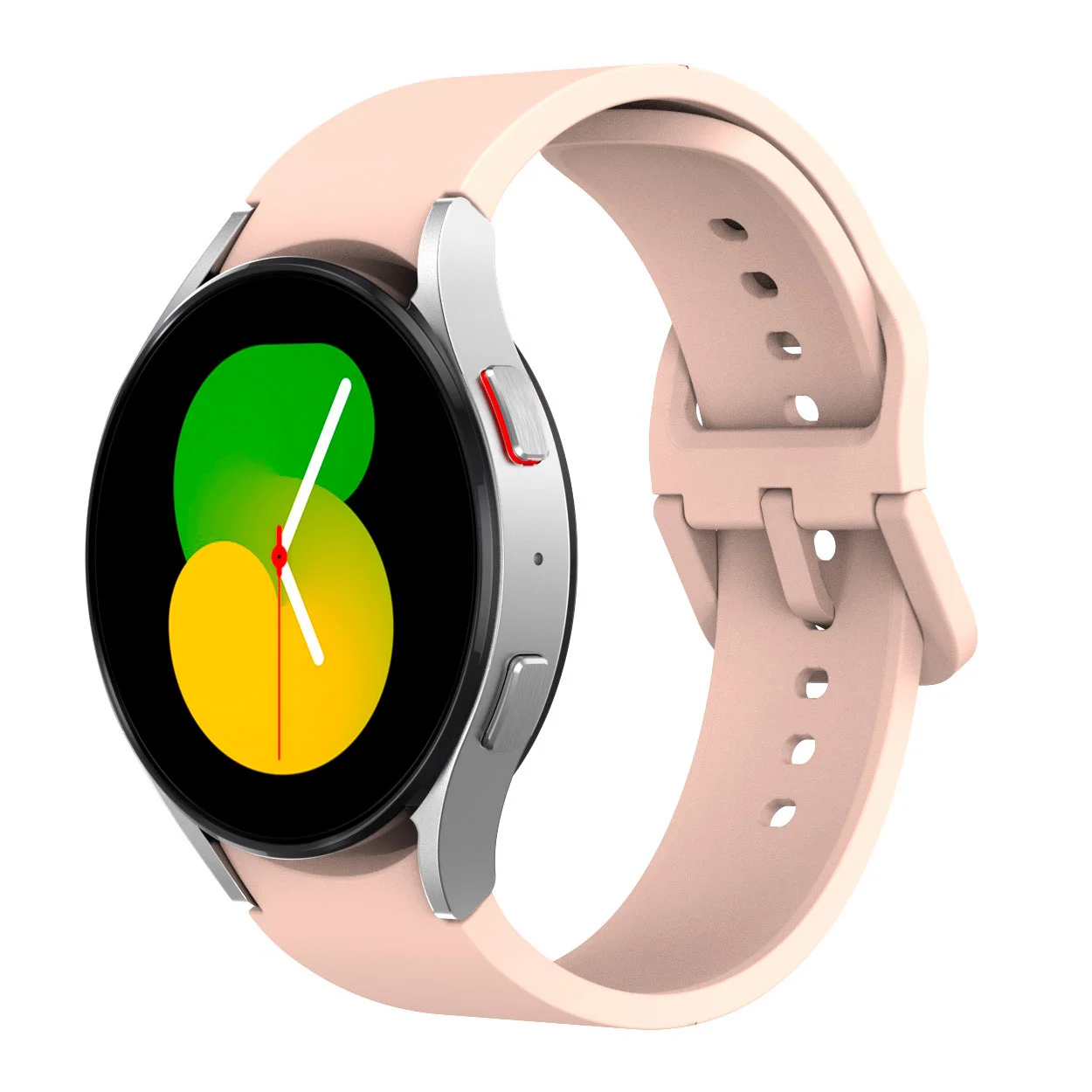 Силиконовый ремешок Color Angle для Samsung Galaxy Watch 4 / 4 Classic / 5 / 5 Pro / 6 / 6 Classic / 7 / FE - бежевый