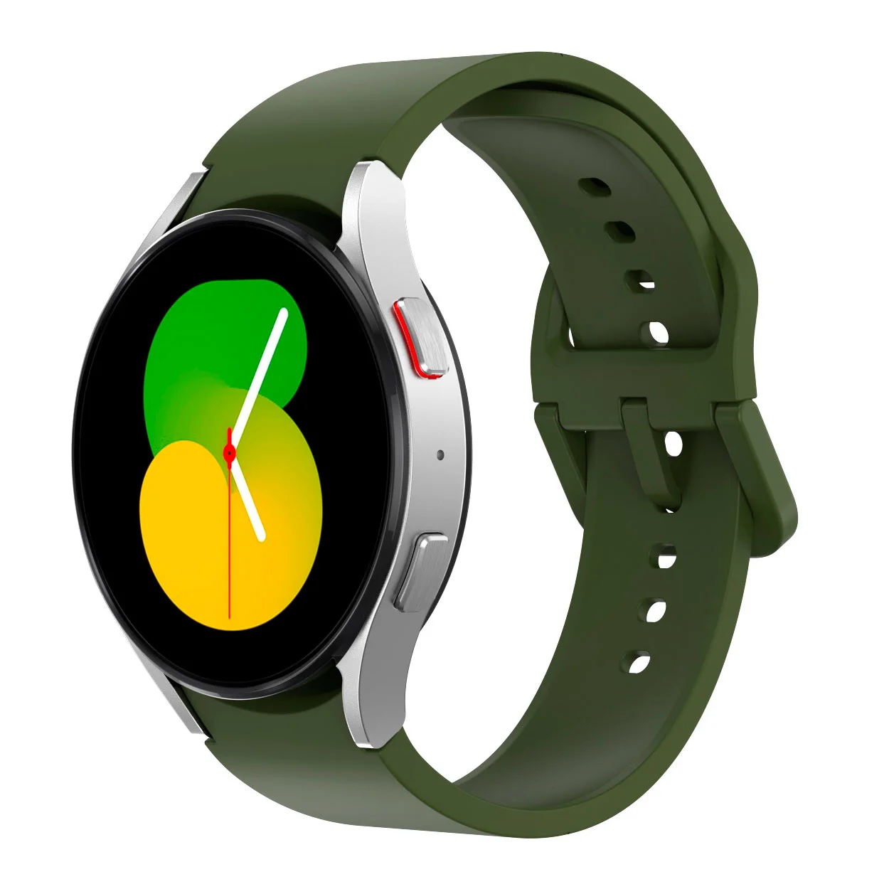 Силіконовий ремінець Color Angle для Samsung Galaxy Watch 4 / 4 Classic / 5 / 5 Pro / 6 / 6 Classic / 7 / FE - зелений
