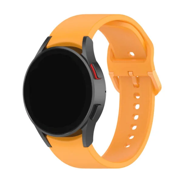 Силіконовий ремінець Color Angle для Samsung Galaxy Watch 4 / 4 Classic / 5 / 5 Pro / 6 / 6 Classic / 7 / FE - помаранчевий