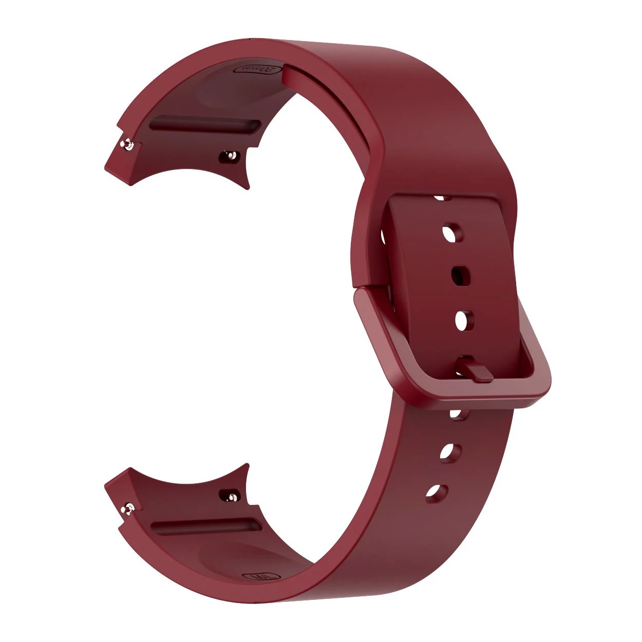 Силіконовий ремінець Color Angle для Samsung Galaxy Watch 4 / 4 Classic / 5 / 5 Pro / 6 / 6 Classic / 7 / FE - темно-червоний