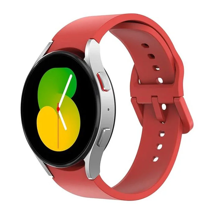 Силіконовий ремінець Color Angle для Samsung Galaxy Watch 4 / 4 Classic / 5 / 5 Pro / 6 / 6 Classic / 7 / FE - червоний
