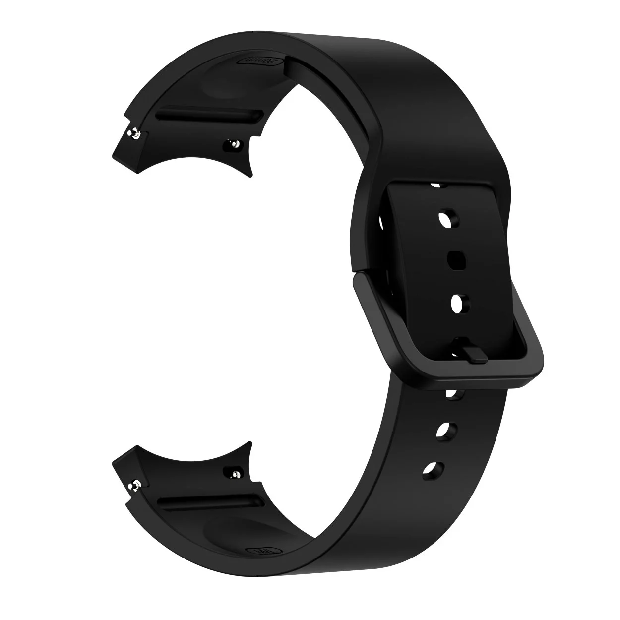 Силіконовий ремінець Color Angle для Samsung Galaxy Watch 4 / 4 Classic / 5 / 5 Pro / 6 / 6 Classic / 7 / FE - чорний