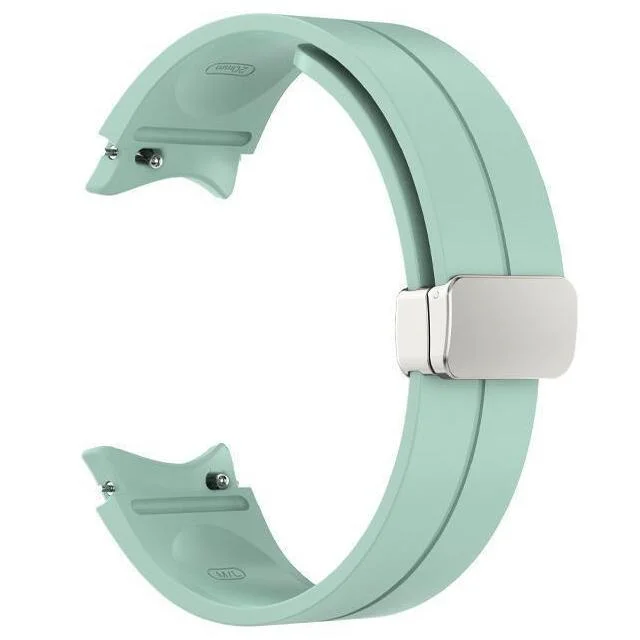 Силиконовый ремешок Cls для Samsung Galaxy Watch 4 / 4 Classic / 5 / 5 Pro / 6 / 6 Classic / 7 / FE - бирюзовый
