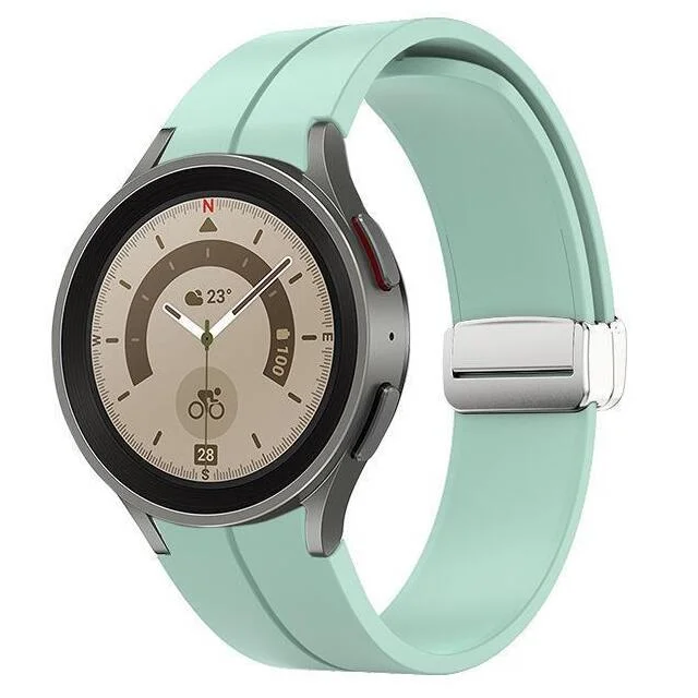 Силиконовый ремешок Cls для Samsung Galaxy Watch 4 / 4 Classic / 5 / 5 Pro / 6 / 6 Classic / 7 / FE - бирюзовый