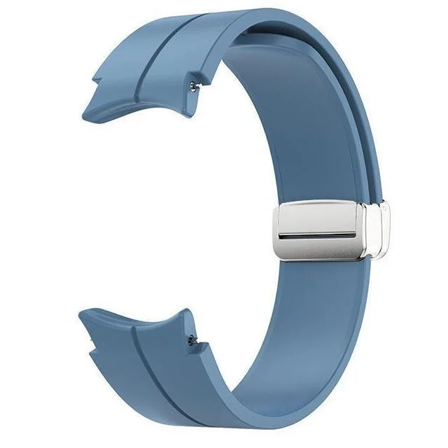 Силиконовый ремешок Cls для Samsung Galaxy Watch 4 / 4 Classic / 5 / 5 Pro / 6 / 6 Classic / 7 / FE - светло-синий
