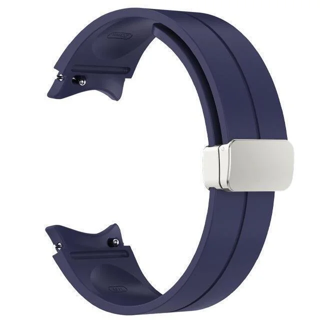 Силиконовый ремешок Cls для Samsung Galaxy Watch 4 / 4 Classic / 5 / 5 Pro / 6 / 6 Classic / 7 / FE - синий