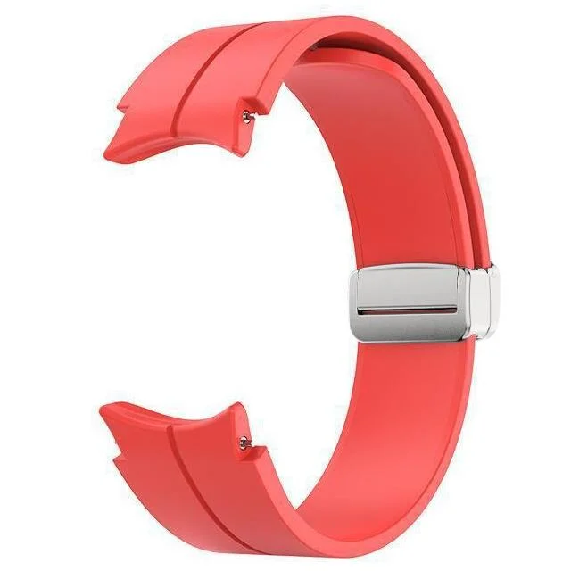 Силиконовый ремешок Cls для Samsung Galaxy Watch 4 / 4 Classic / 5 / 5 Pro / 6 / 6 Classic / 7 / FE - красный