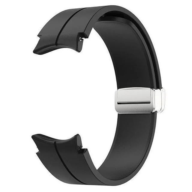 Силиконовый ремешок Cls для Samsung Galaxy Watch 4 / 4 Classic / 5 / 5 Pro / 6 / 6 Classic / 7 / FE - черный