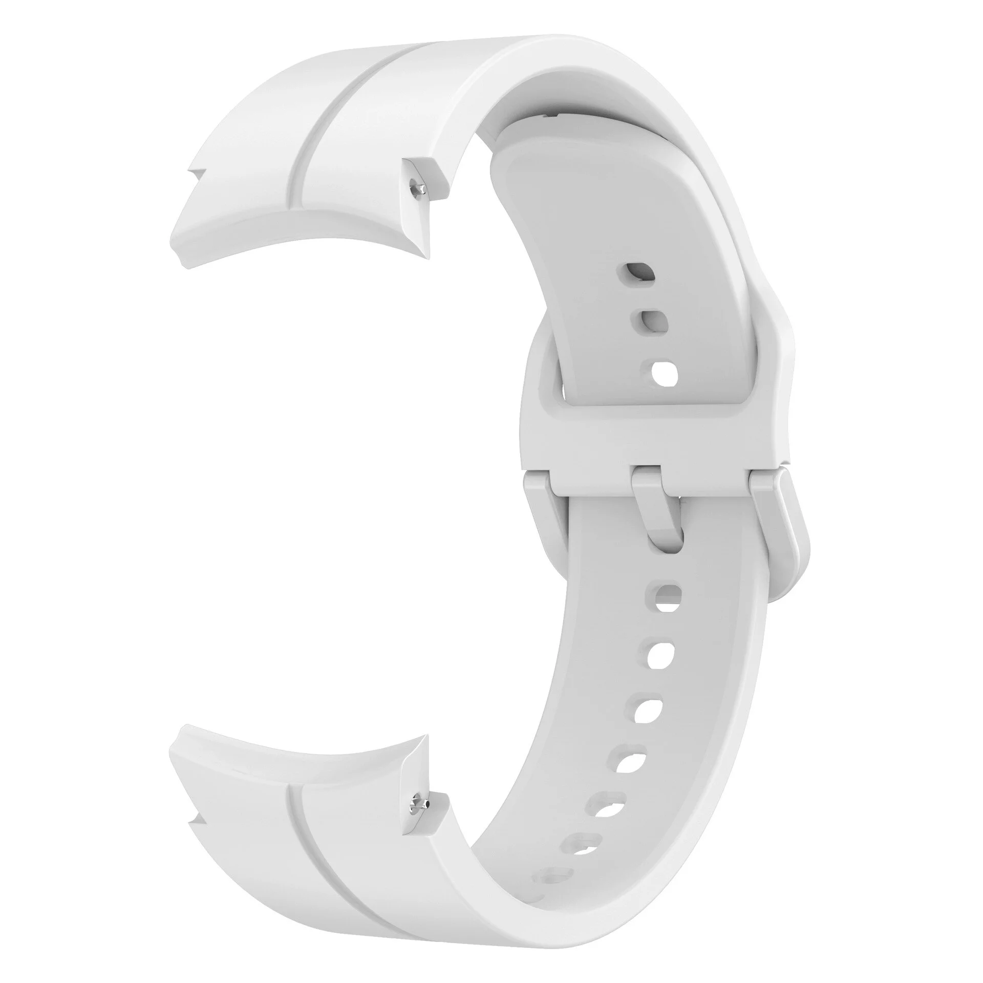 Силіконовий ремінець Five Classic для Samsung Galaxy Watch 4 / 4 Classic / 5 / 5 Pro / 6 / 6 Classic / 7 / FE - білий