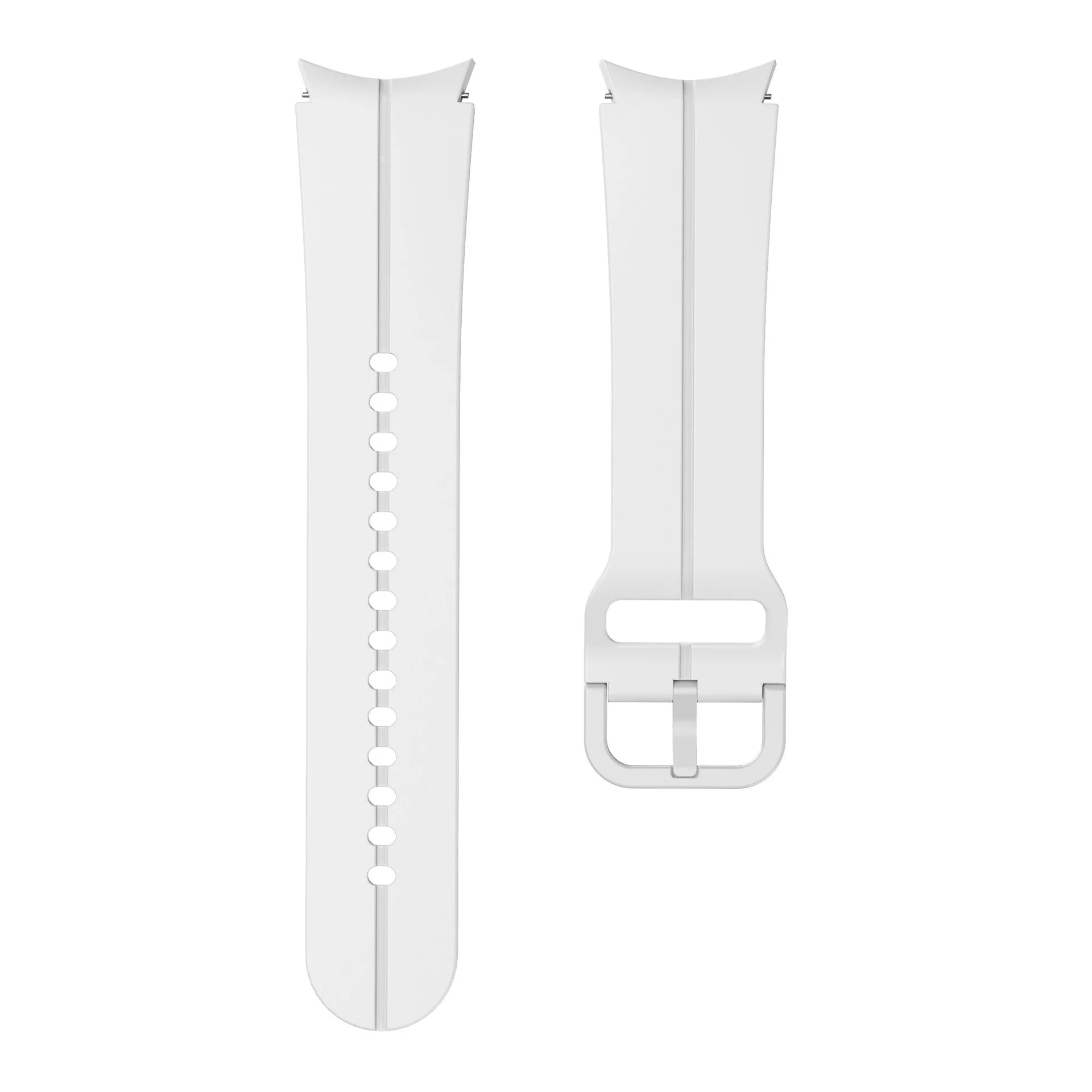 Силіконовий ремінець Five Classic для Samsung Galaxy Watch 4 / 4 Classic / 5 / 5 Pro / 6 / 6 Classic / 7 / FE - білий