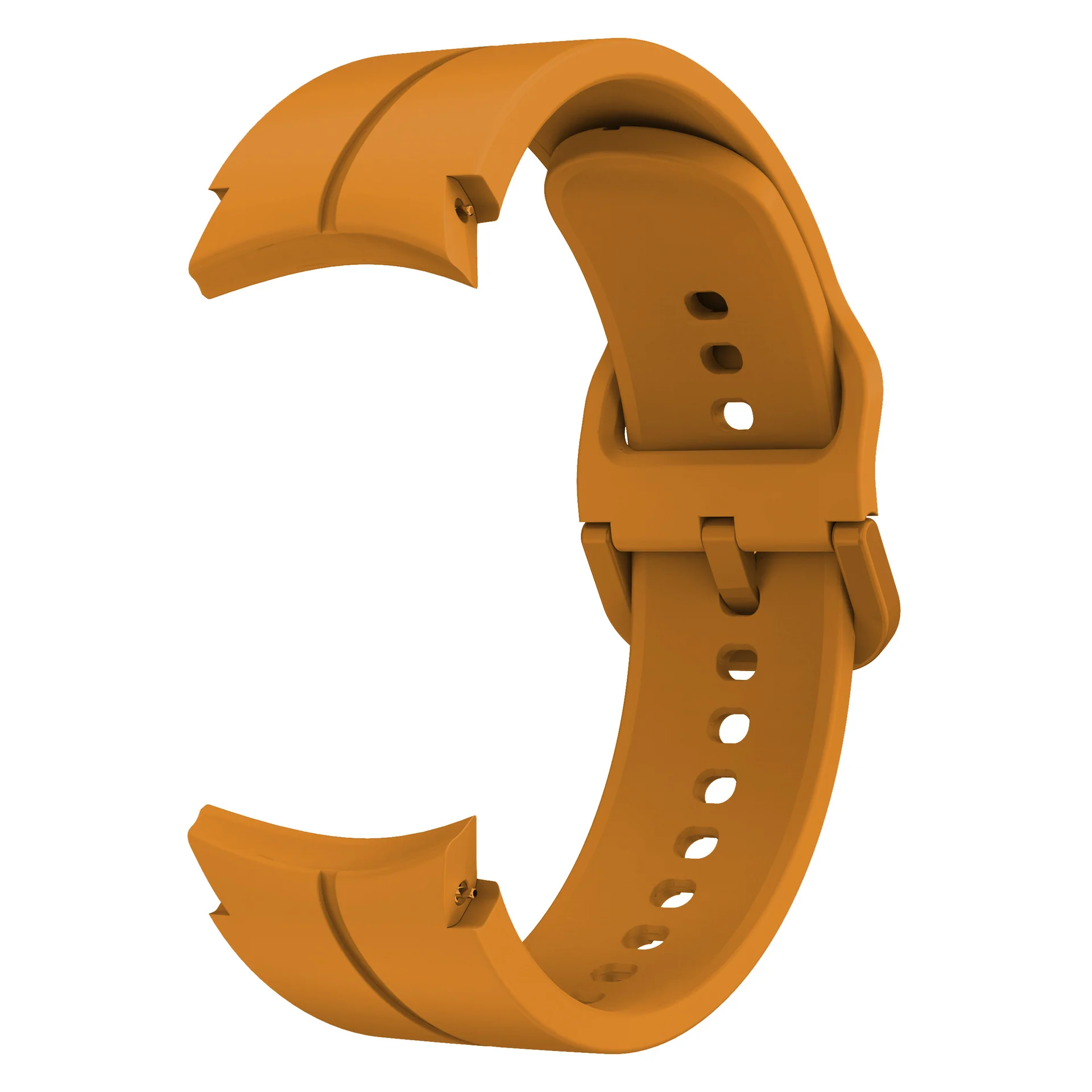 Силіконовий ремінець Five Classic для Samsung Galaxy Watch 4 / 4 Classic / 5 / 5 Pro / 6 / 6 Classic / 7 / FE - жовто-гiрчичний