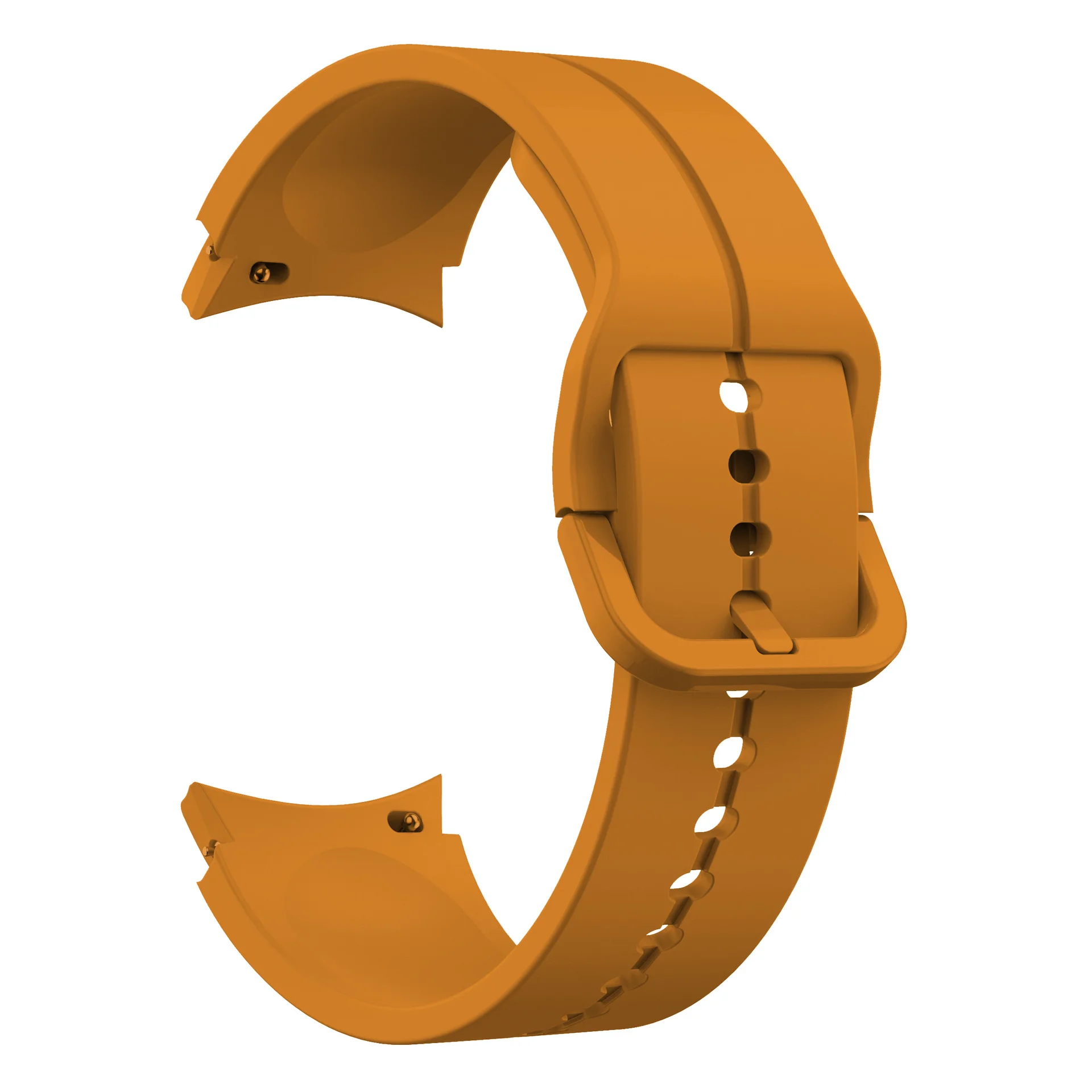 Силіконовий ремінець Five Classic для Samsung Galaxy Watch 4 / 4 Classic / 5 / 5 Pro / 6 / 6 Classic / 7 / FE - жовто-гiрчичний