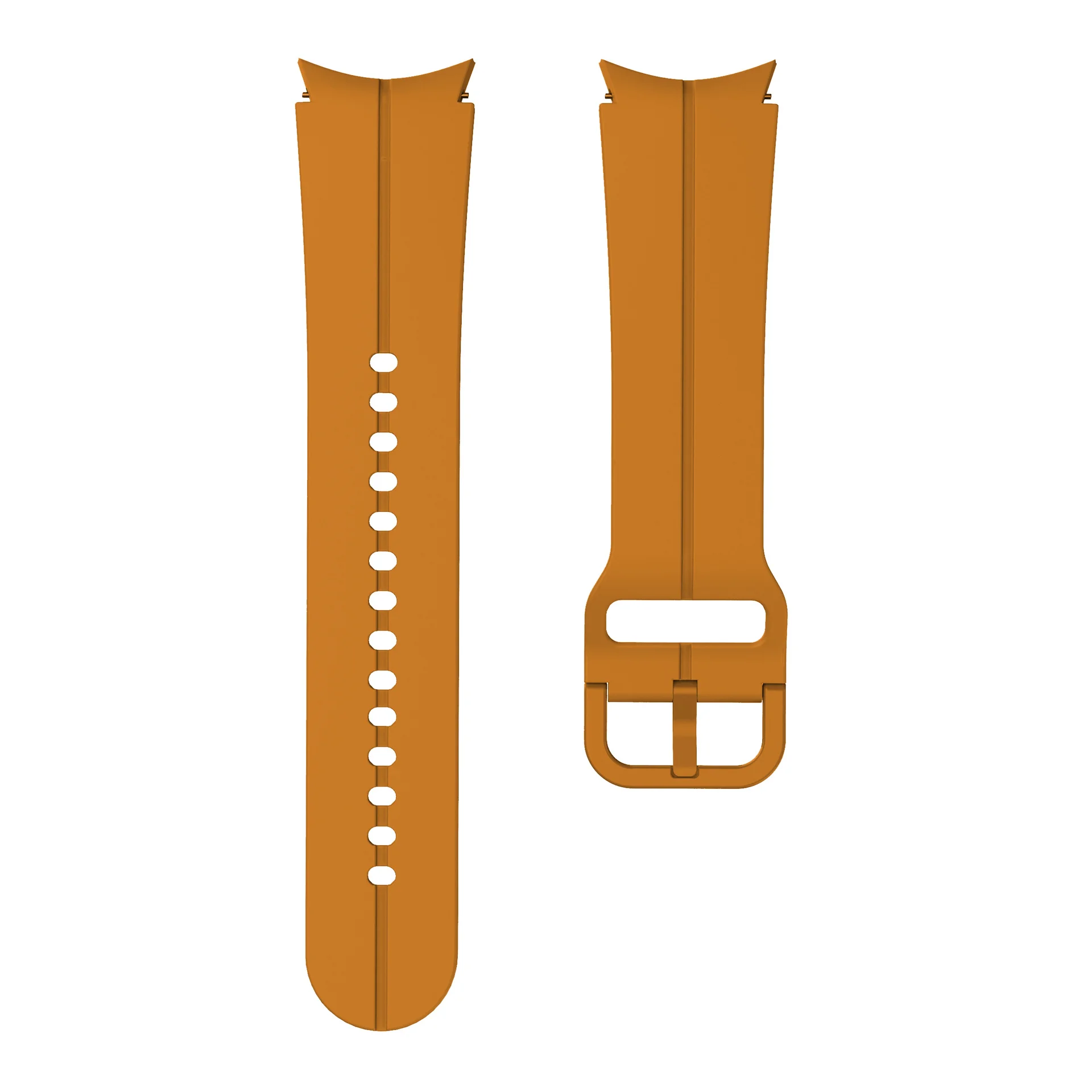 Силіконовий ремінець Five Classic для Samsung Galaxy Watch 4 / 4 Classic / 5 / 5 Pro / 6 / 6 Classic / 7 / FE - жовто-гiрчичний
