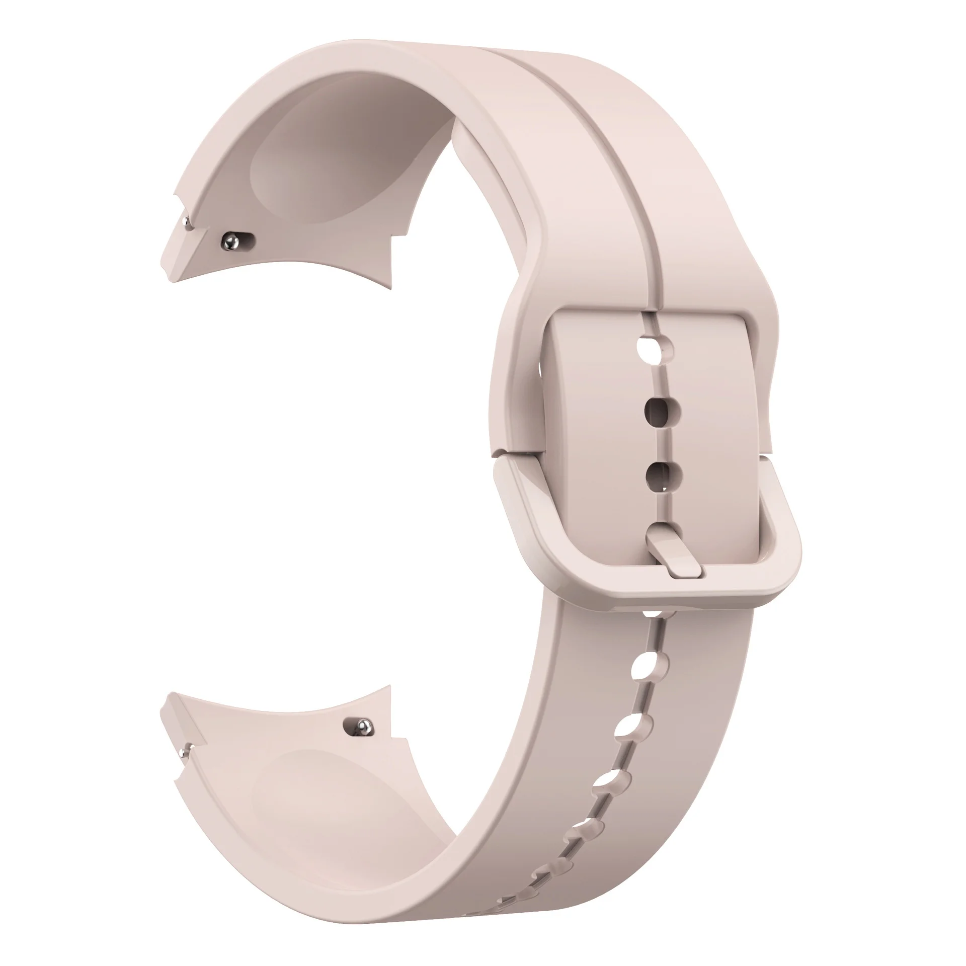 Силіконовий ремінець Five Classic до Samsung Galaxy Watch 4 / 4 Classic / 5 / 5 Pro / 6 / 6 Classic / 7 / FE - бежево-рожевий