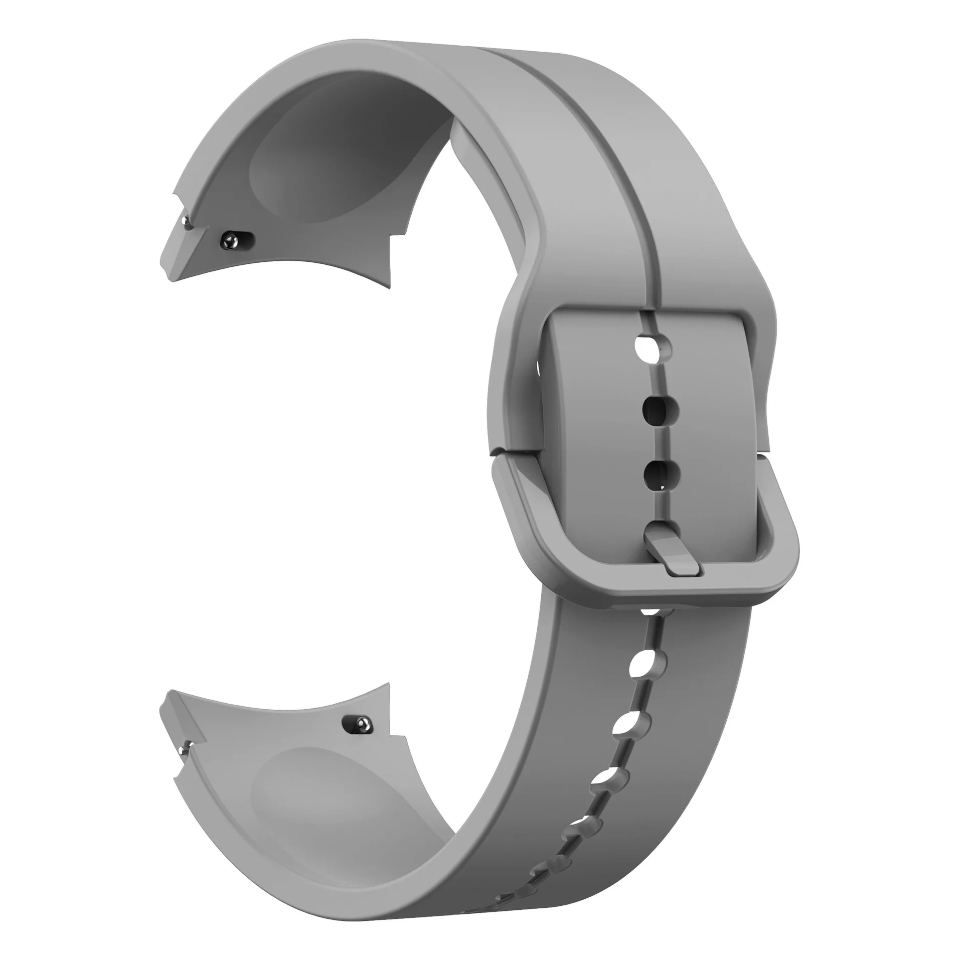 Силіконовий ремінець Five Classic для Samsung Galaxy Watch 4 / 4 Classic / 5 / 5 Pro / 6 / 6 Classic / 7 / FE - сірий