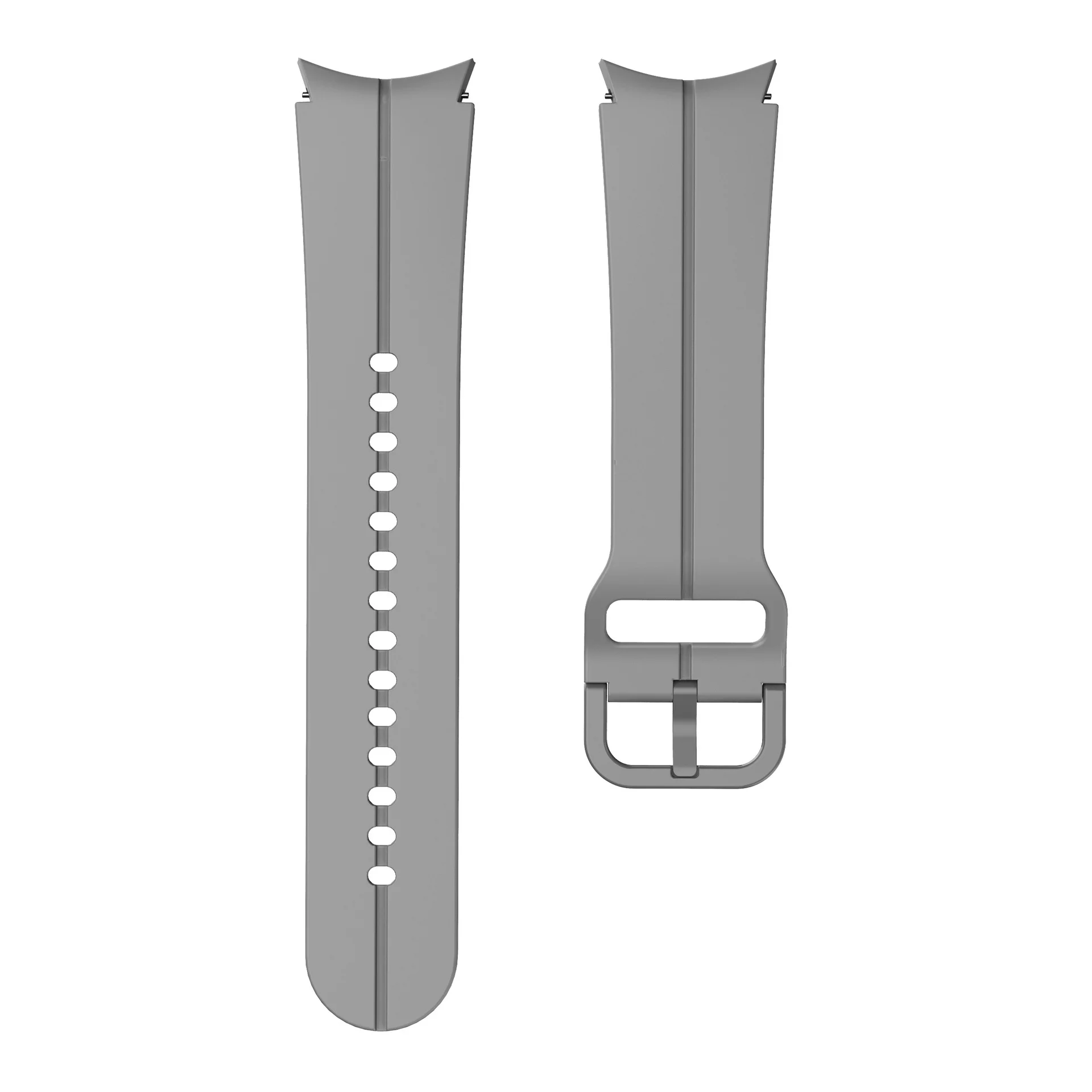 Силіконовий ремінець Five Classic для Samsung Galaxy Watch 4 / 4 Classic / 5 / 5 Pro / 6 / 6 Classic / 7 / FE - сірий
