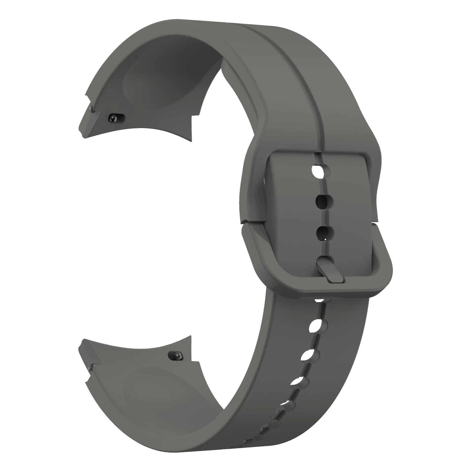 Силіконовий ремінець Five Classic для Samsung Galaxy Watch 4 / 4 Classic / 5 / 5 Pro / 6 / 6 Classic / 7 / FE - темно-сірий