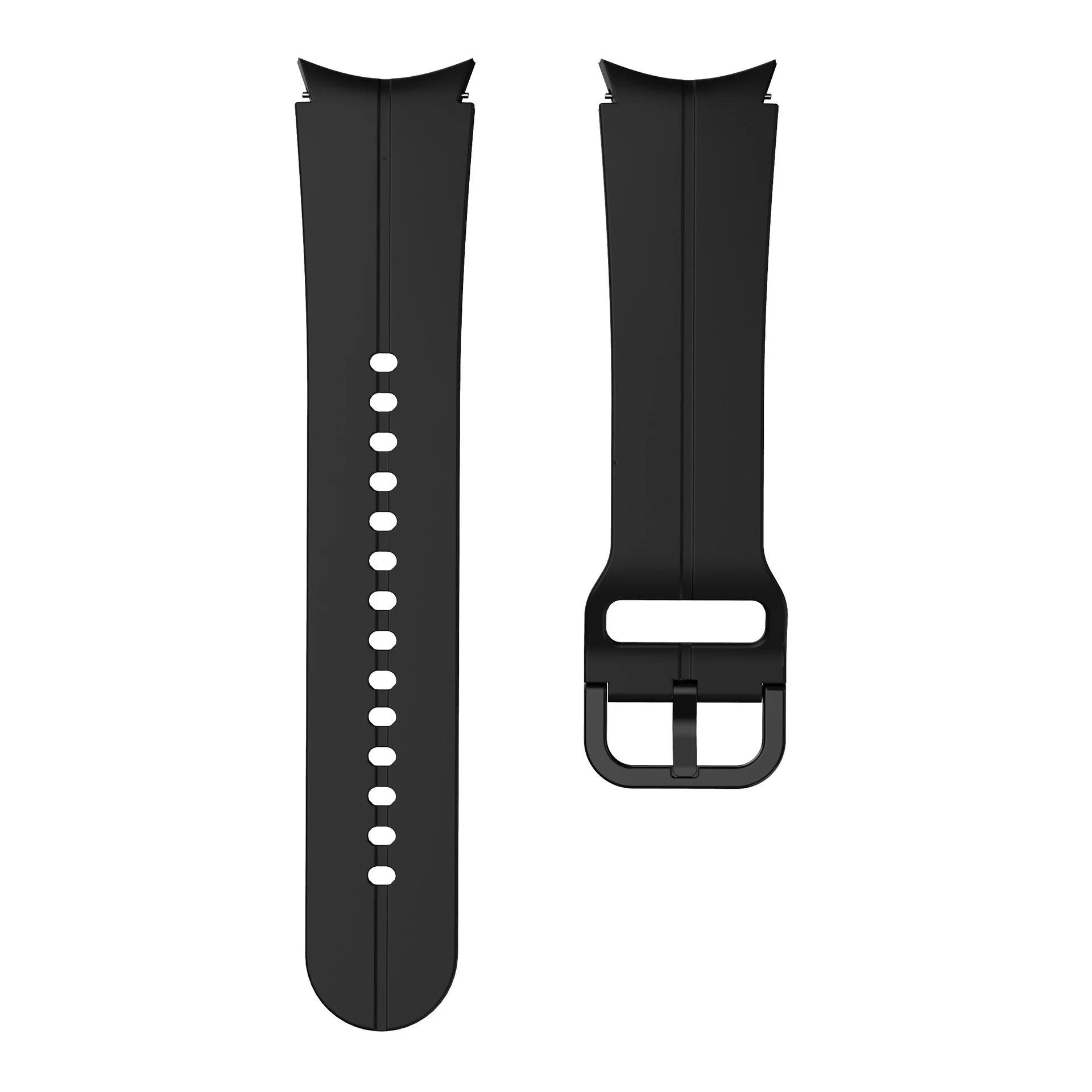 Силіконовий ремінець Five Classic для Samsung Galaxy Watch 4 / 4 Classic / 5 / 5 Pro / 6 / 6 Classic / 7 / FE - чорний