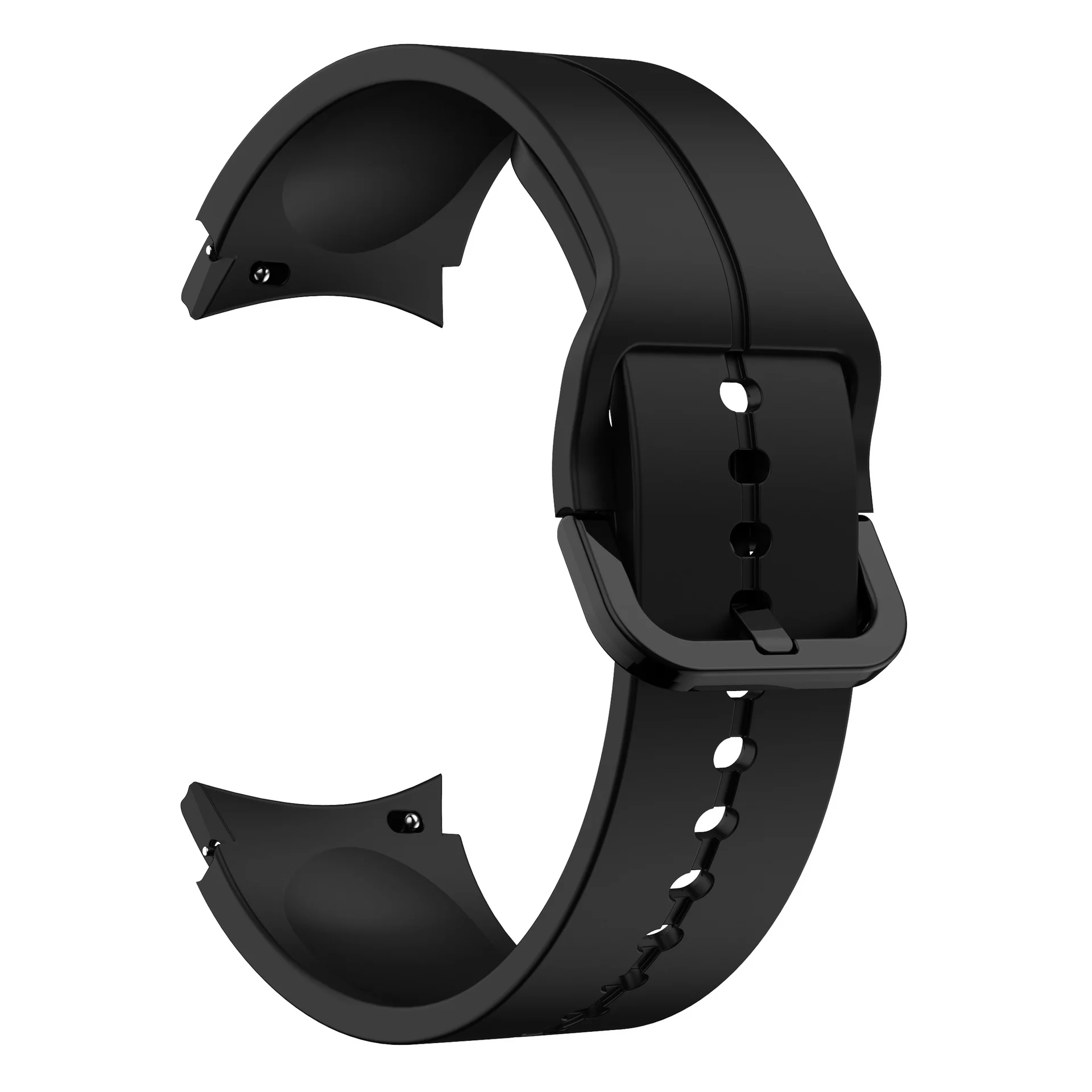 Силіконовий ремінець Five Classic для Samsung Galaxy Watch 4 / 4 Classic / 5 / 5 Pro / 6 / 6 Classic / 7 / FE - чорний
