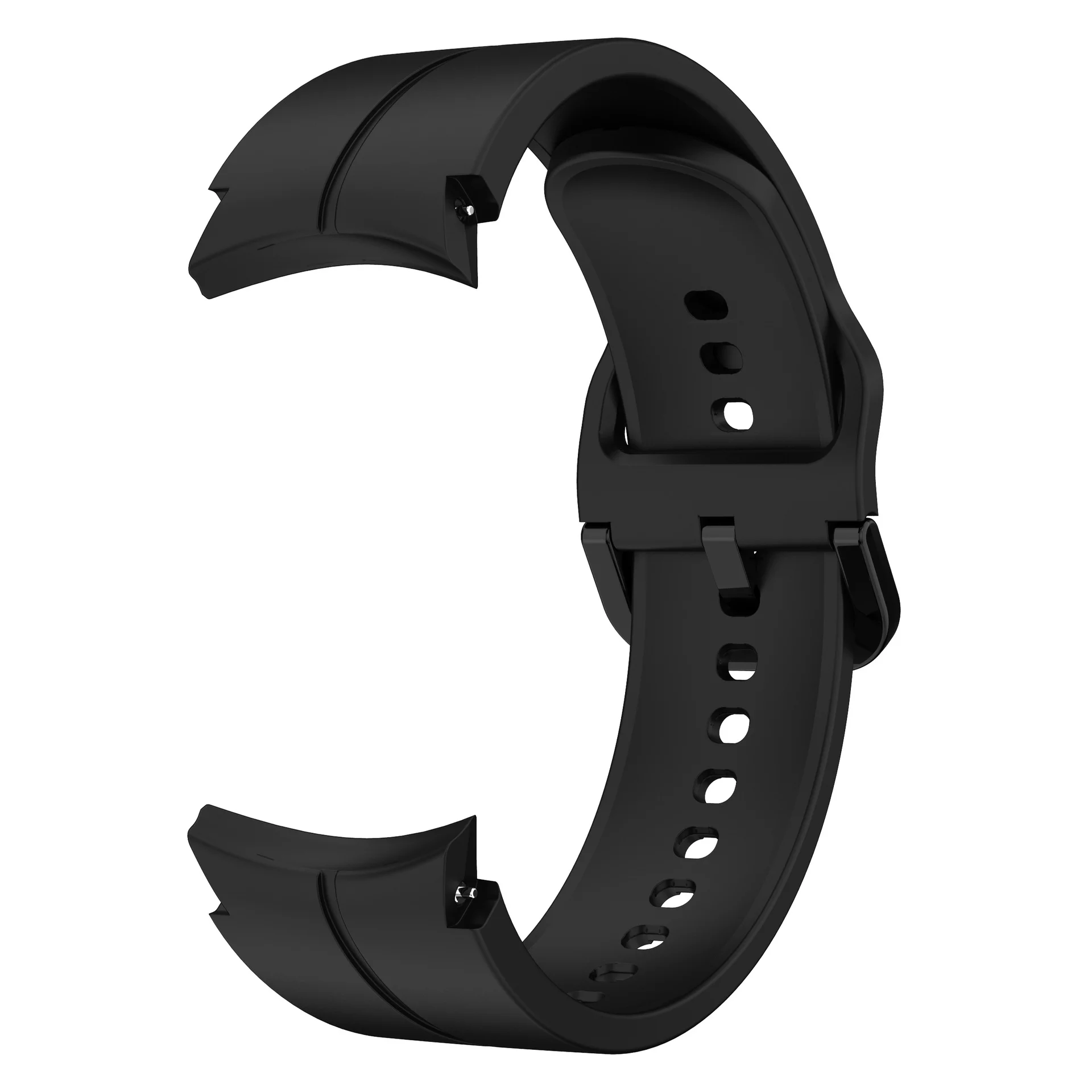 Силіконовий ремінець Five Classic для Samsung Galaxy Watch 4 / 4 Classic / 5 / 5 Pro / 6 / 6 Classic / 7 / FE - чорний