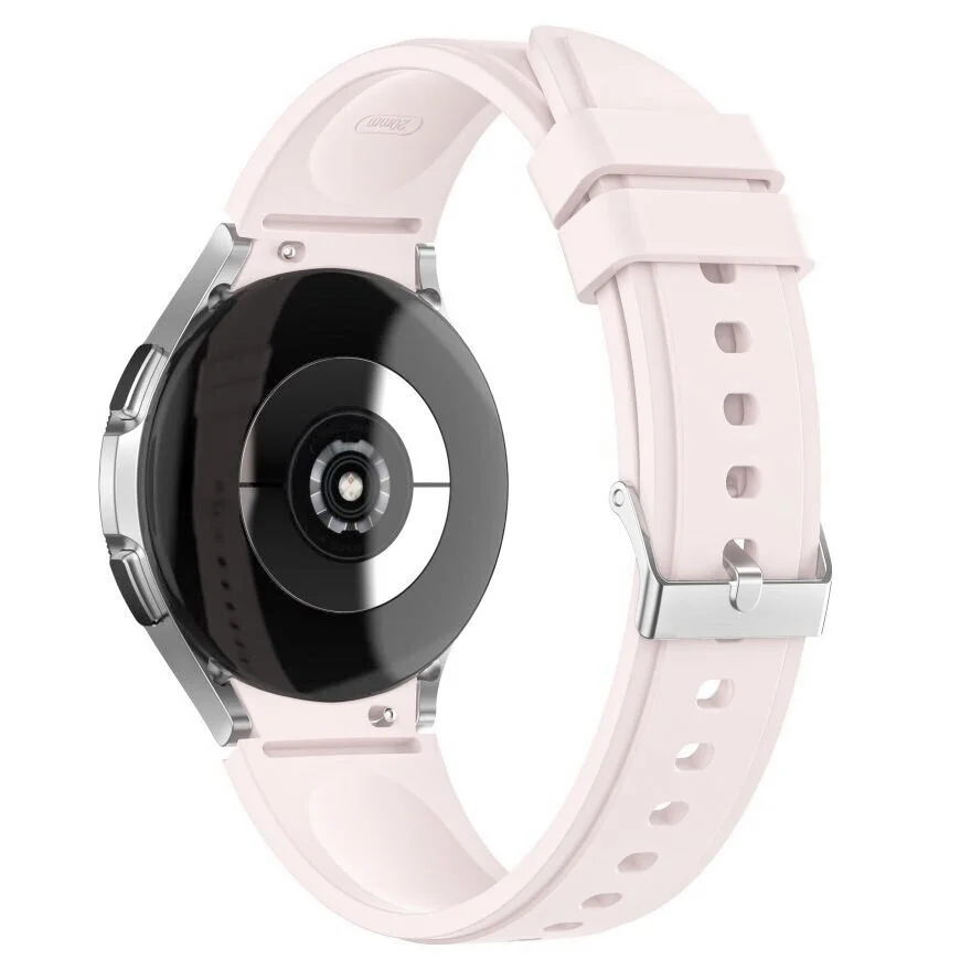 Силіконовий ремінець для Samsung Galaxy Watch 4 / 4 Classic / 5 / 5 Pro / 6 / 6 Classic / 7 / FE - бежевий