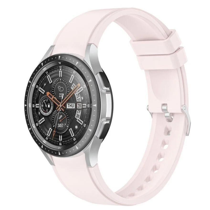 Силіконовий ремінець для Samsung Galaxy Watch 4 / 4 Classic / 5 / 5 Pro / 6 / 6 Classic / 7 / FE - бежевий