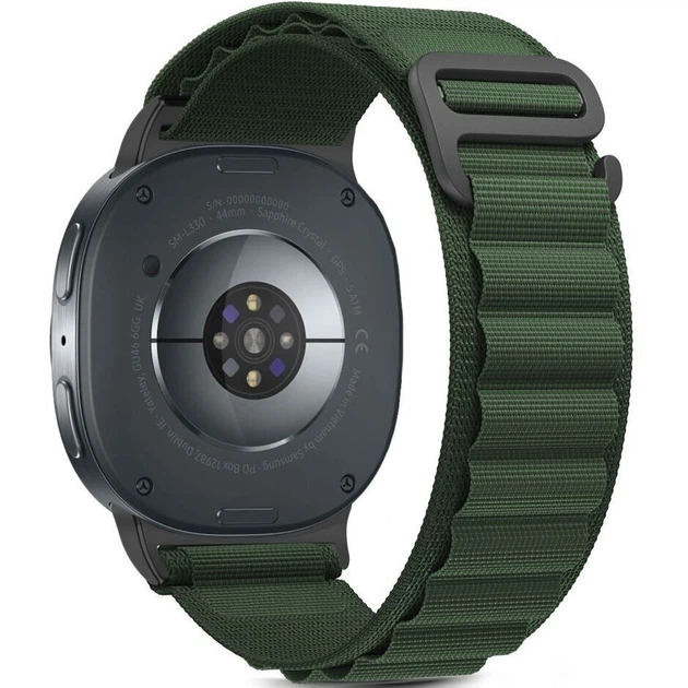 Нейлоновый ремешок AlphineStrap для Samsung Galaxy Watch 8 (40/44mm) / 8 Classic - зеленый
