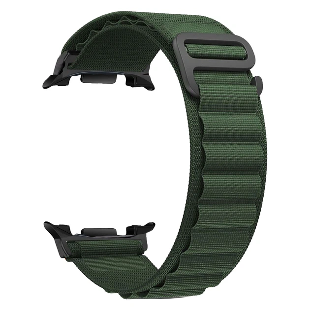 Нейлоновый ремешок AlphineStrap для Samsung Galaxy Watch 8 (40/44mm) / 8 Classic - зеленый