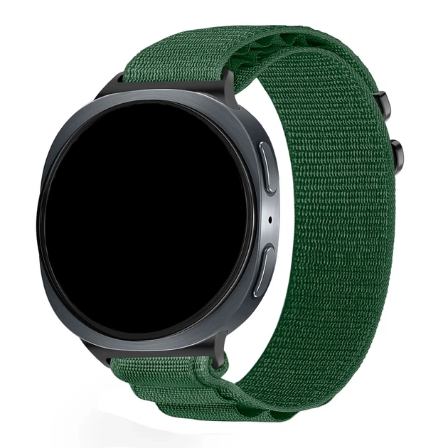 Нейлоновый ремешок AlphineStrap для Samsung Galaxy Watch 8 (40/44mm) / 8 Classic - зеленый