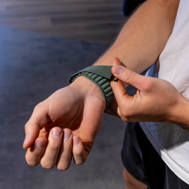 Нейлоновый ремешок AlphineStrap для Samsung Galaxy Watch 8 (40/44mm) / 8 Classic - зеленый