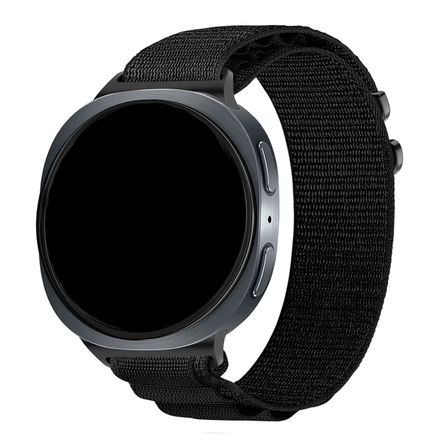 Нейлоновый ремешок AlphineStrap для Samsung Galaxy Watch 8 (40/44mm) / 8 Classic - черный