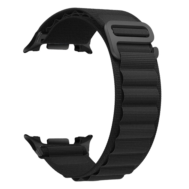 Нейлоновый ремешок AlphineStrap для Samsung Galaxy Watch 8 (40/44mm) / 8 Classic - черный